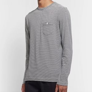 Todd Snyder Sweater Stripped Blue White Small